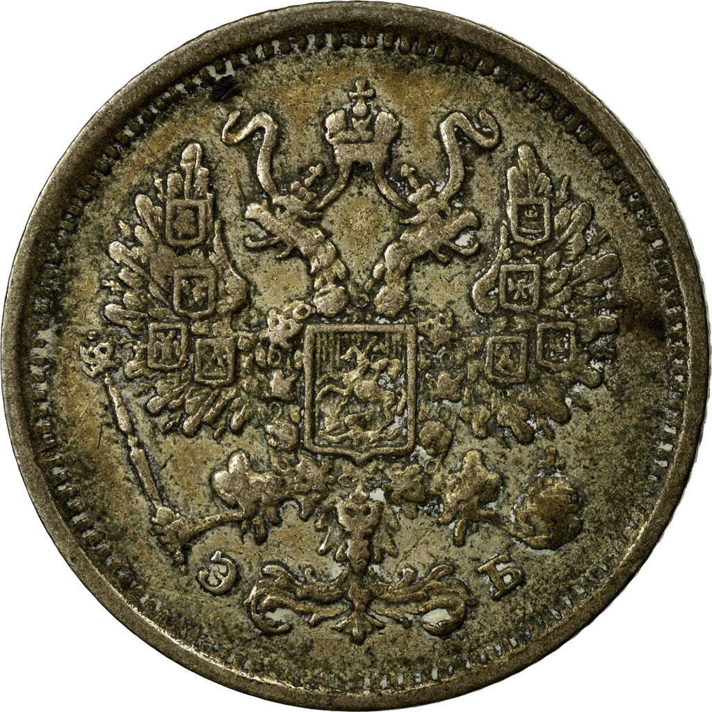 Monnaie, Russie, Nicholas II, 10 Kopeks, 1906, Saint-Petersburg, TTB, Argent