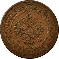 Moneta, Russia, Nicholas II, 3 Kopeks, 1899, Saint-Petersburg, BB, Rame, KM:11.2