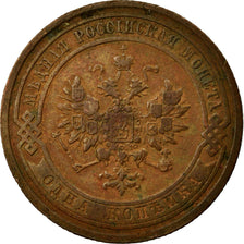 Monnaie, Russie, Nicholas II, Kopek, 1908, Saint-Petersburg, TTB, Cuivre, KM:9.2