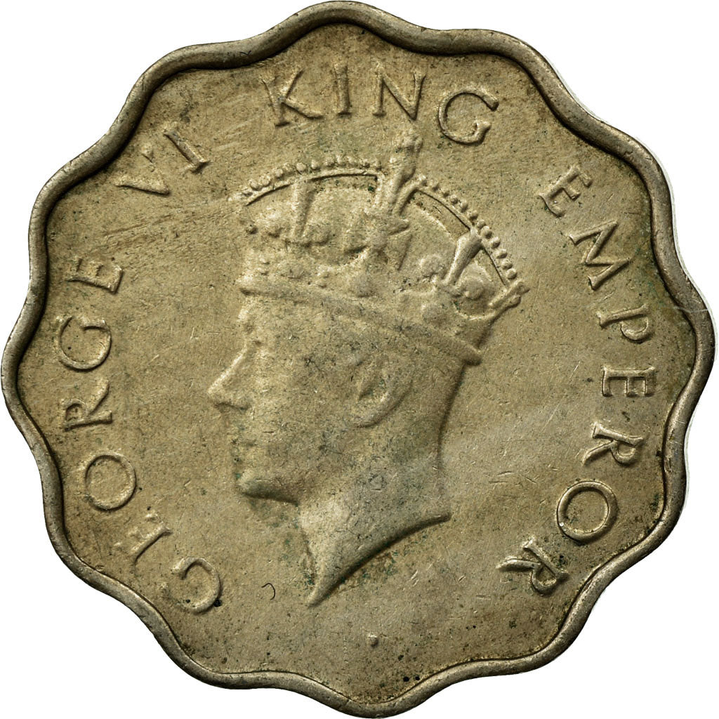 Coin, INDIA-BRITISH, George VI, Anna, 1939, EF(40-45), Copper-nickel, KM:536