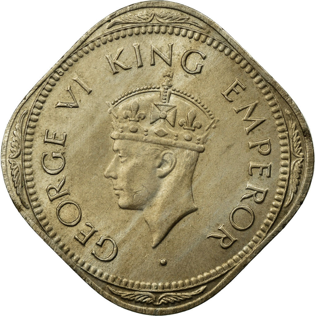 Münze, INDIA-BRITISH, George VI, 2 Annas, 1946, SS, Copper-nickel, KM:542