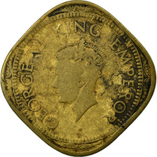 Monnaie, INDIA-BRITISH, George VI, 2 Annas, 1944, B+, Nickel-brass, KM:541a