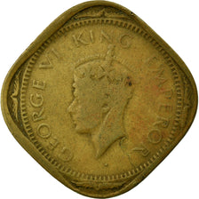 Münze, INDIA-BRITISH, George VI, 2 Annas, 1943, SS, Nickel-brass, KM:541a