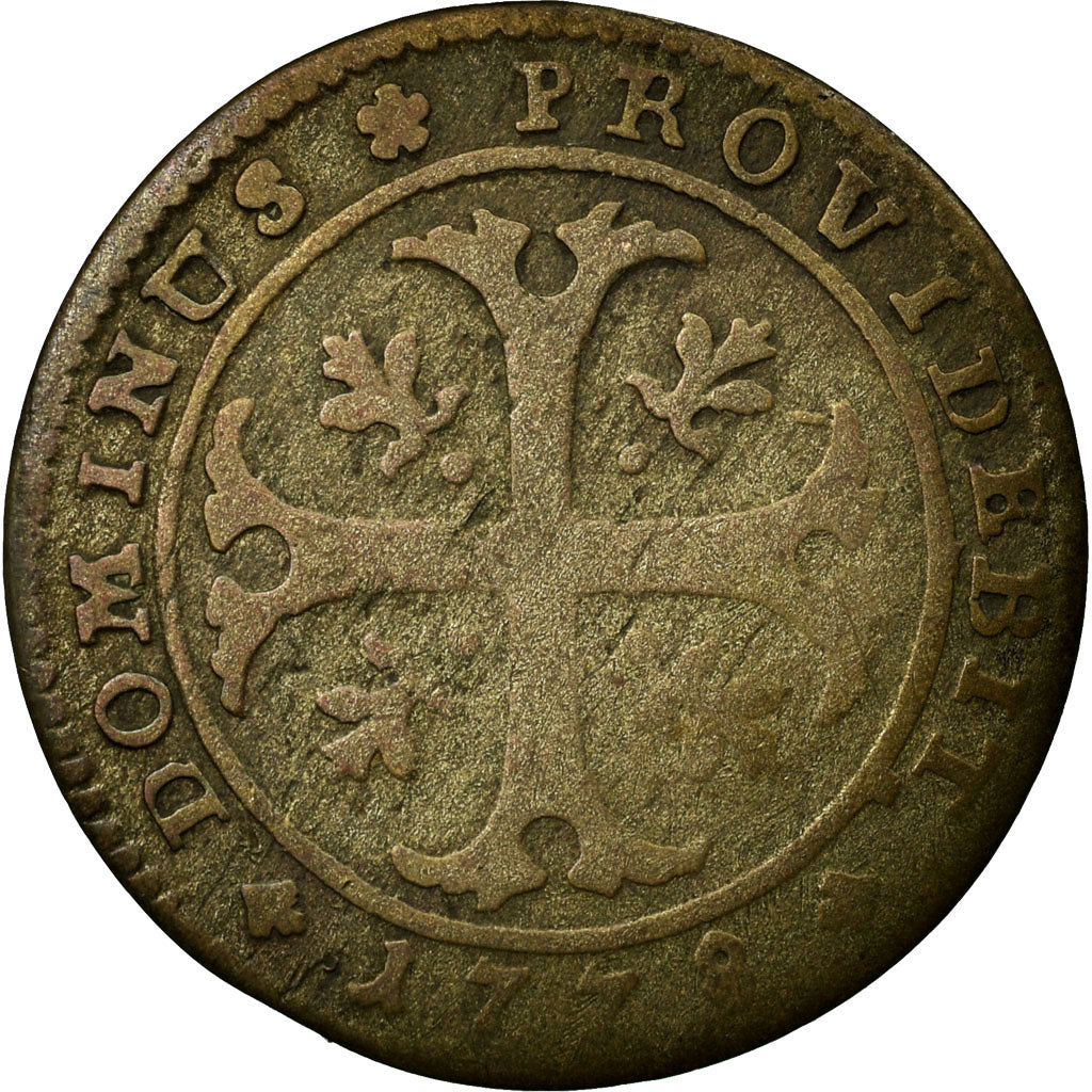 Coin, SWISS CANTONS, BERN, 1/2 Batzen, 1778, Bern, VF(30-35), Billon, KM:91