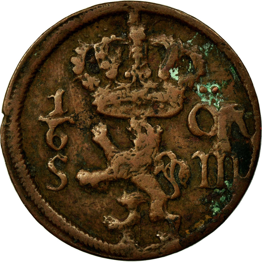 Coin, Sweden, Carl XII, 1/6 Ore, S.M., 1708, VF(30-35), Copper, KM:334