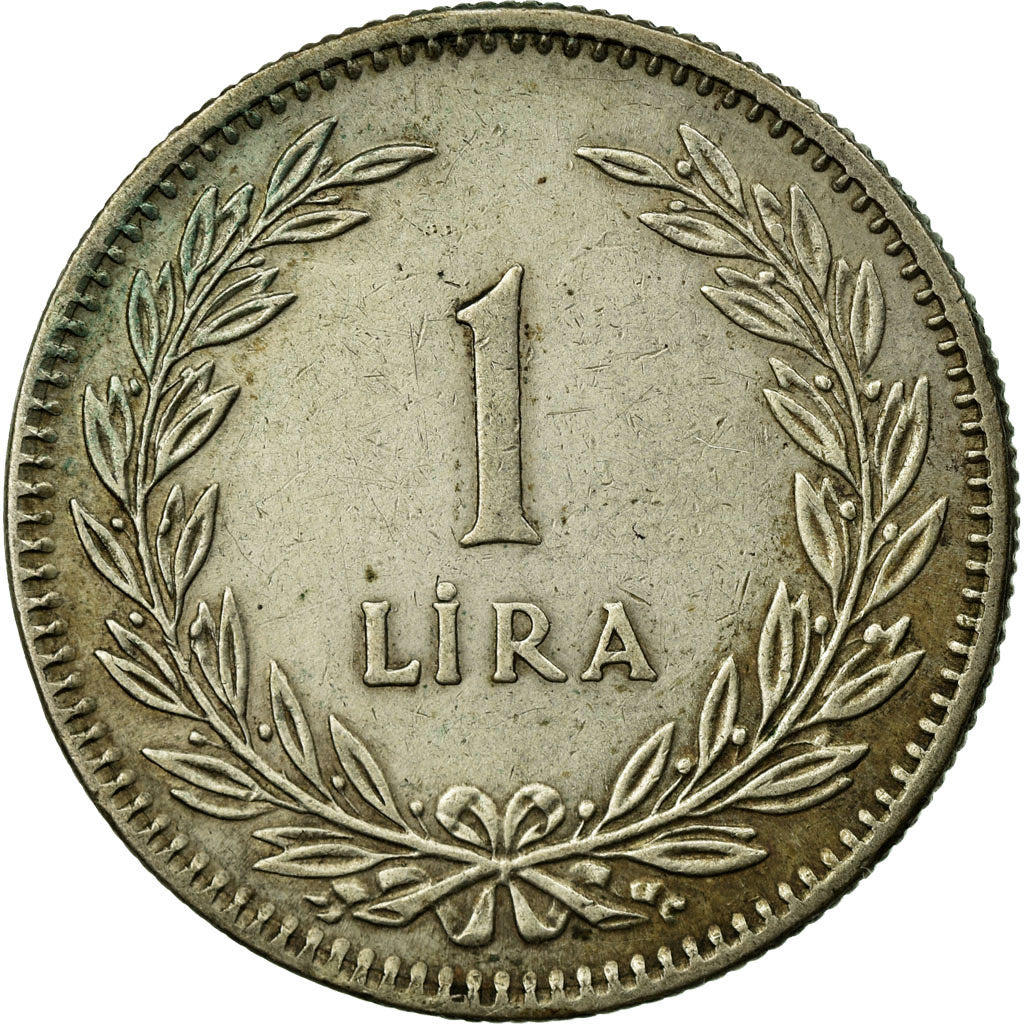 Coin, Turkey, Lira, 1948, EF(40-45), Silver, KM:883