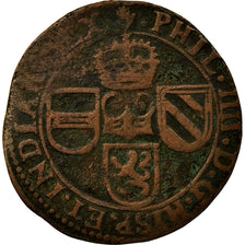 Coin, Spanish Netherlands, BRABANT, Liard, 12 Mites, 1643, Brabant, VF(30-35)