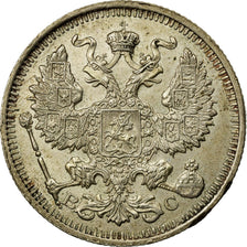 Monnaie, Russie, Nicholas II, 20 Kopeks, 1914, Saint-Petersburg, TTB, Argent