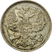 Moneta, Russia, Nicholas II, 20 Kopeks, 1909, Saint-Petersburg, BB, Argento