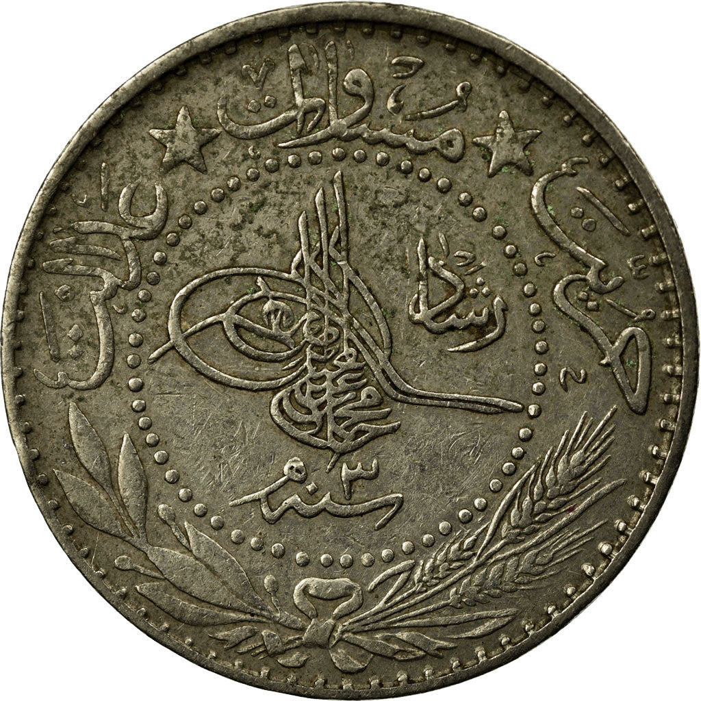 Coin, Turkey, Muhammad V, 20 Para, 1911/AH1327, Qustantiniyah, EF(40-45)