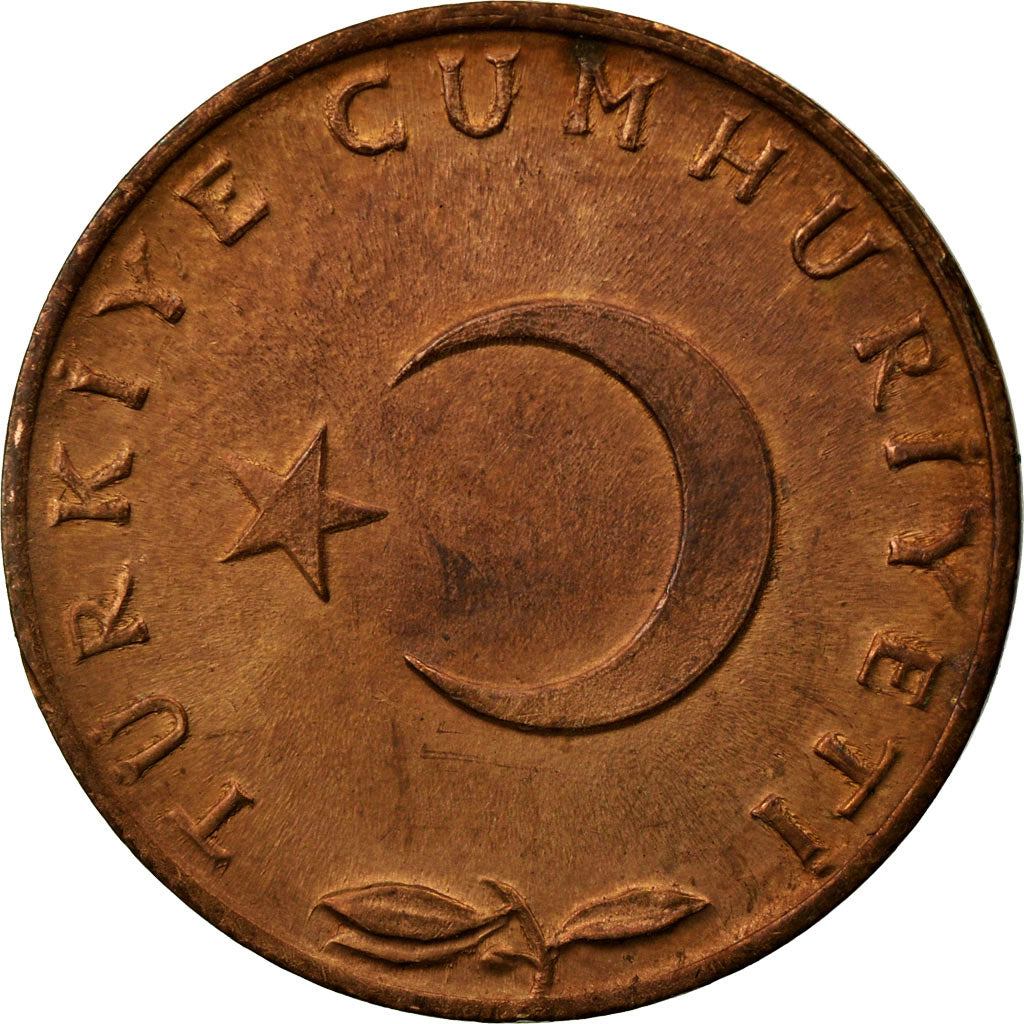 Coin, Turkey, 5 Kurus, 1960, EF(40-45), Bronze, KM:890.1
