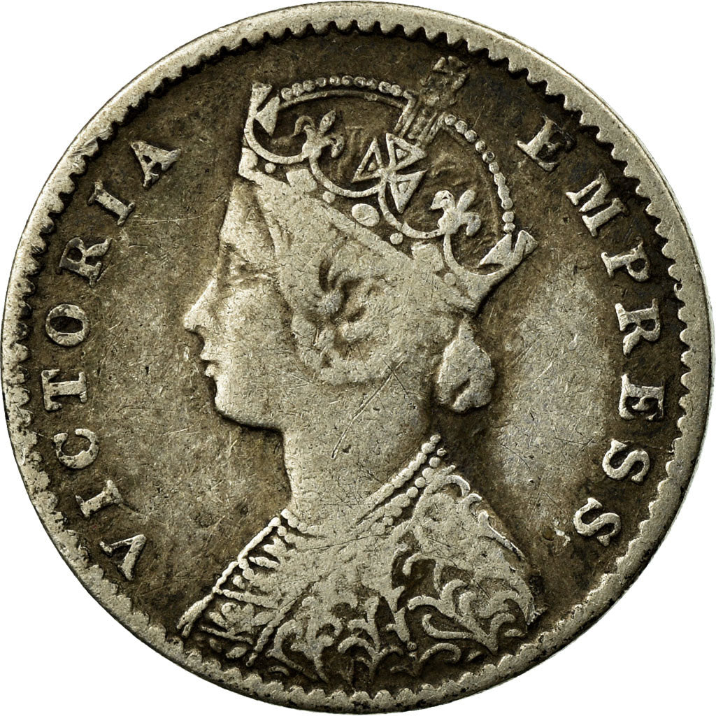 Coin, INDIA-BRITISH, Victoria, 2 Annas, 1901, VF(30-35), Silver, KM:488