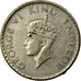 Coin, INDIA-BRITISH, George VI, 1/4 Rupee, 1940, EF(40-45), Silver, KM:545