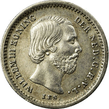 Coin, Netherlands, William III, 5 Cents, 1876, AU(50-53), Silver, KM:91