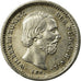 Coin, Netherlands, William III, 5 Cents, 1876, AU(50-53), Silver, KM:91