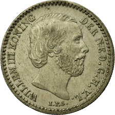 Coin, Netherlands, William III, 10 Cents, 1882, AU(50-53), Silver, KM:80