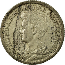 Coin, Netherlands, Wilhelmina I, 25 Cents, 1914, VF(20-25), Silver, KM:146