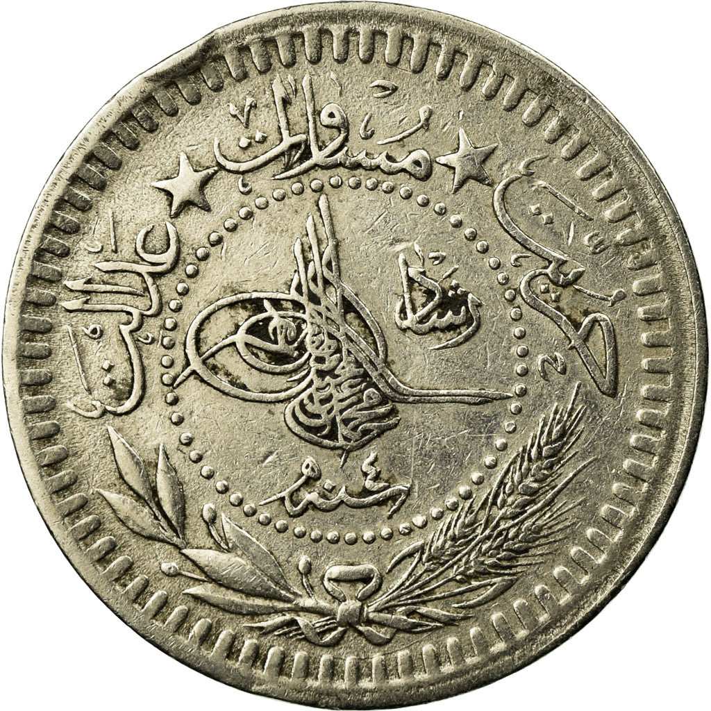 Coin, Turkey, Muhammad V, 40 Para, 1911/AH1327, Qustantiniyah, EF(40-45)