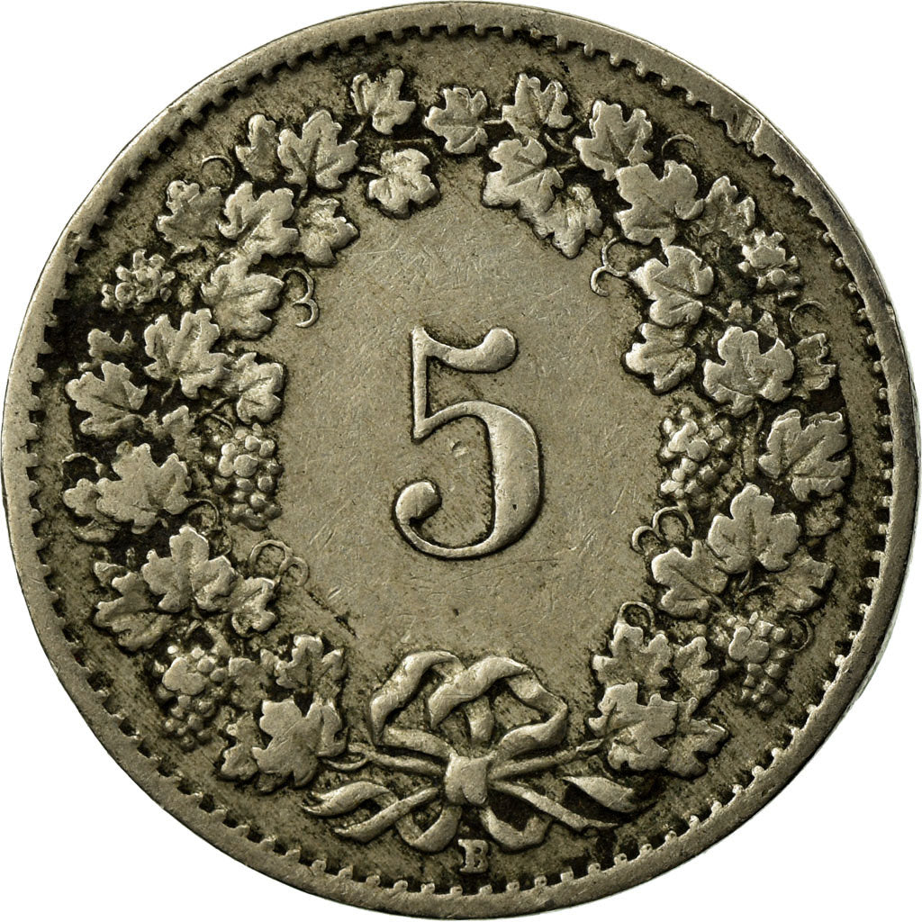 Coin, Switzerland, 5 Rappen, 1920, Bern, VF(30-35), Copper-nickel, KM:26