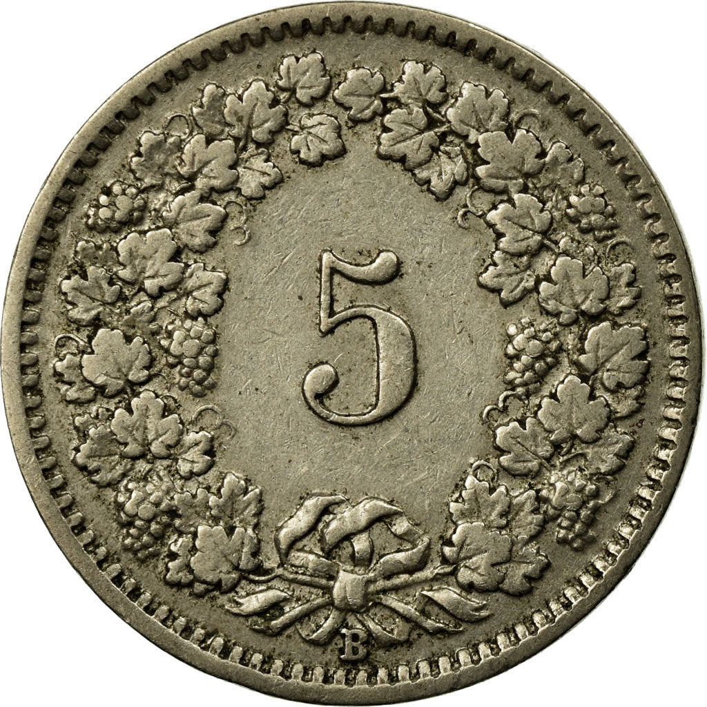 Coin, Switzerland, 5 Rappen, 1910, Bern, VF(30-35), Copper-nickel, KM:26