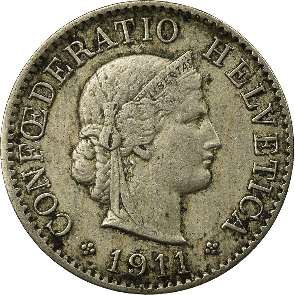 Monnaie, Suisse, 5 Rappen, 1911, Bern, TTB, Copper-nickel, KM:26