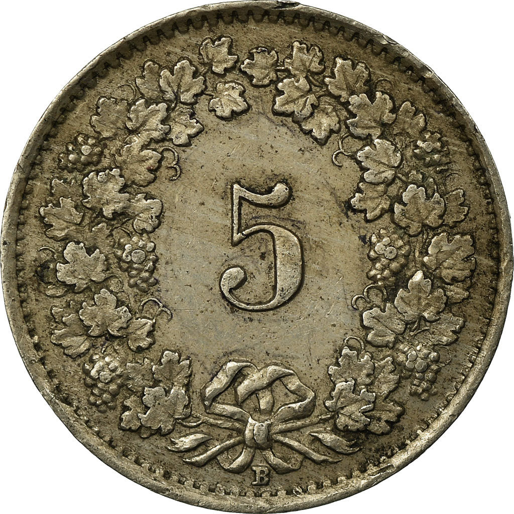 Monnaie, Suisse, 5 Rappen, 1925, Bern, TB+, Copper-nickel, KM:26