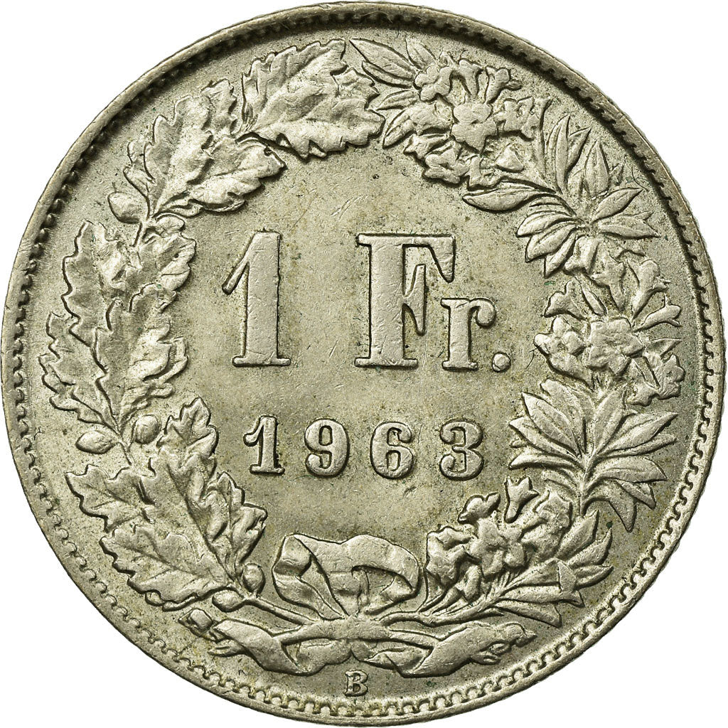 Moneta, Svizzera, Franc, 1963, Bern, BB, Argento, KM:24