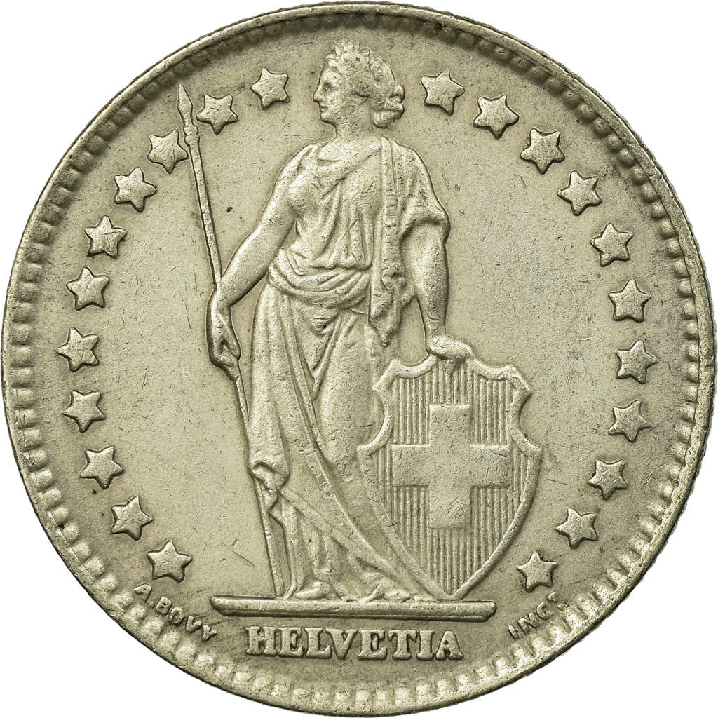 Coin, Switzerland, Franc, 1964, Bern, EF(40-45), Silver, KM:24