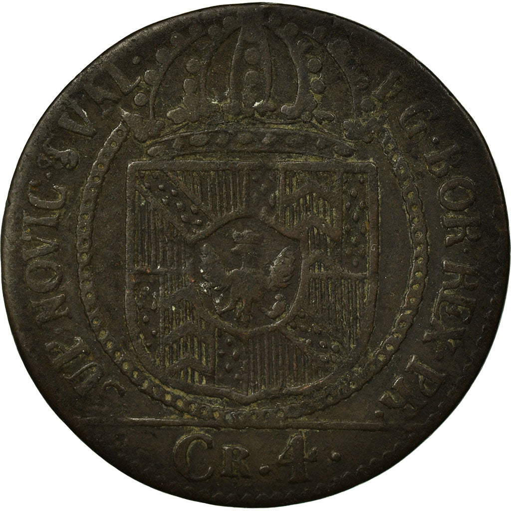 Monnaie, SWISS CANTONS, NEUCHATEL, 4 Kreuzer, 1791, Neuenburg, TTB, Billon