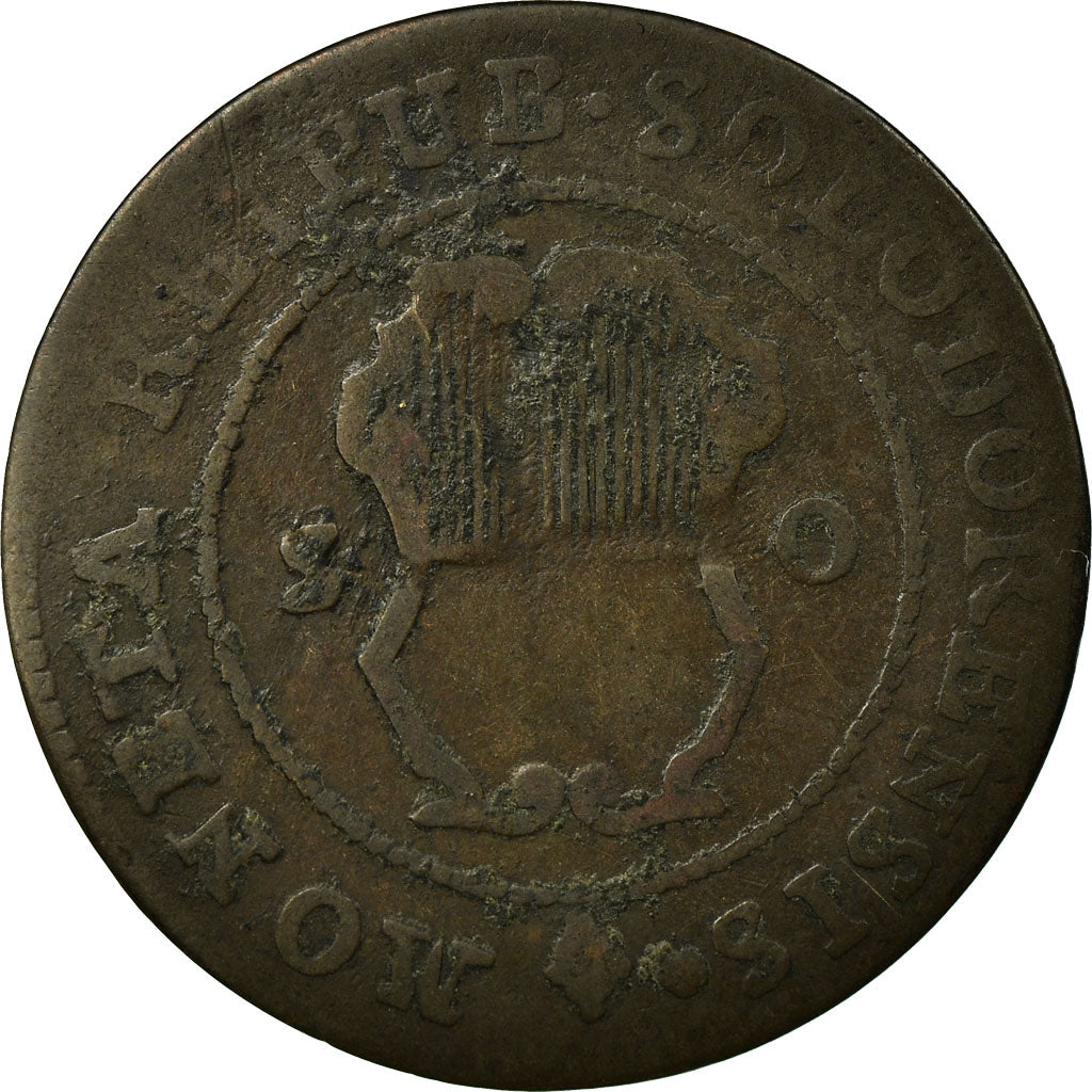 Münze, SWISS CANTONS, SOLOTHURN, Kreuzer, 1796, Bern, S+, Billon, KM:30