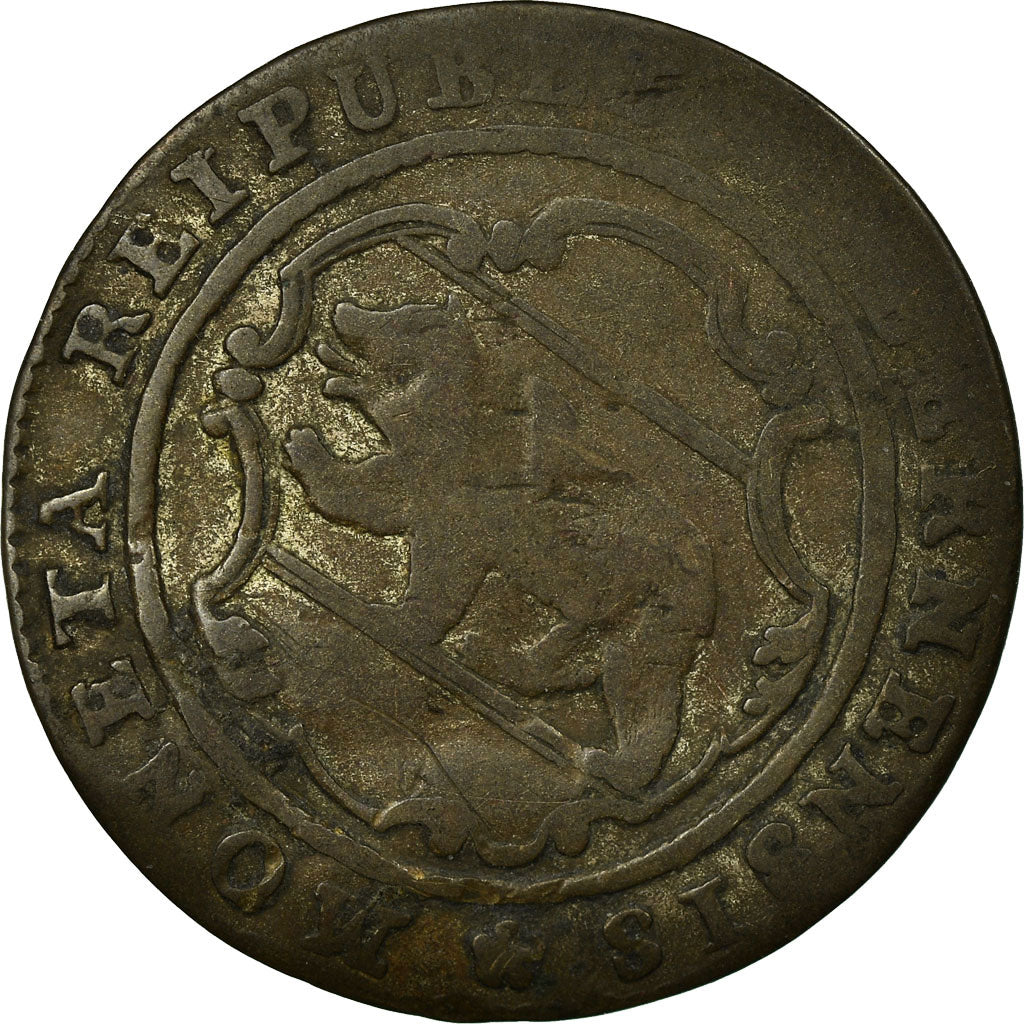Coin, SWISS CANTONS, BERN, 1/2 Batzen, 1776, Bern, VG(8-10), Billon, KM:91