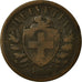 Monnaie, Suisse, 2 Rappen, 1850, Bern, TB+, Bronze, KM:4.1