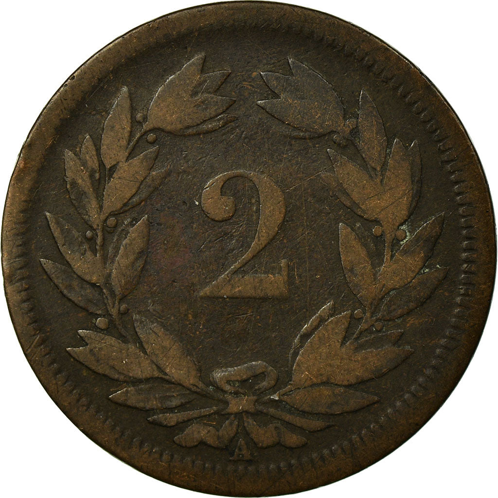 Monnaie, Suisse, 2 Rappen, 1850, Bern, TB+, Bronze, KM:4.1
