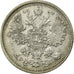 Coin, Russia, Nicholas II, 15 Kopeks, 1908, Saint-Petersburg, EF(40-45), Silver