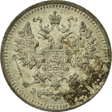 Coin, Russia, Nicholas II, 5 Kopeks, 1908, Saint-Petersburg, VF(20-25), Silver