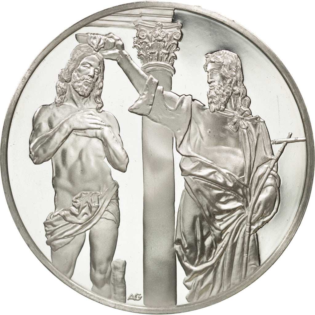 FRANCE, French Fifth Republic, Medal, MS(60-62), Silver, 44, 31.50
