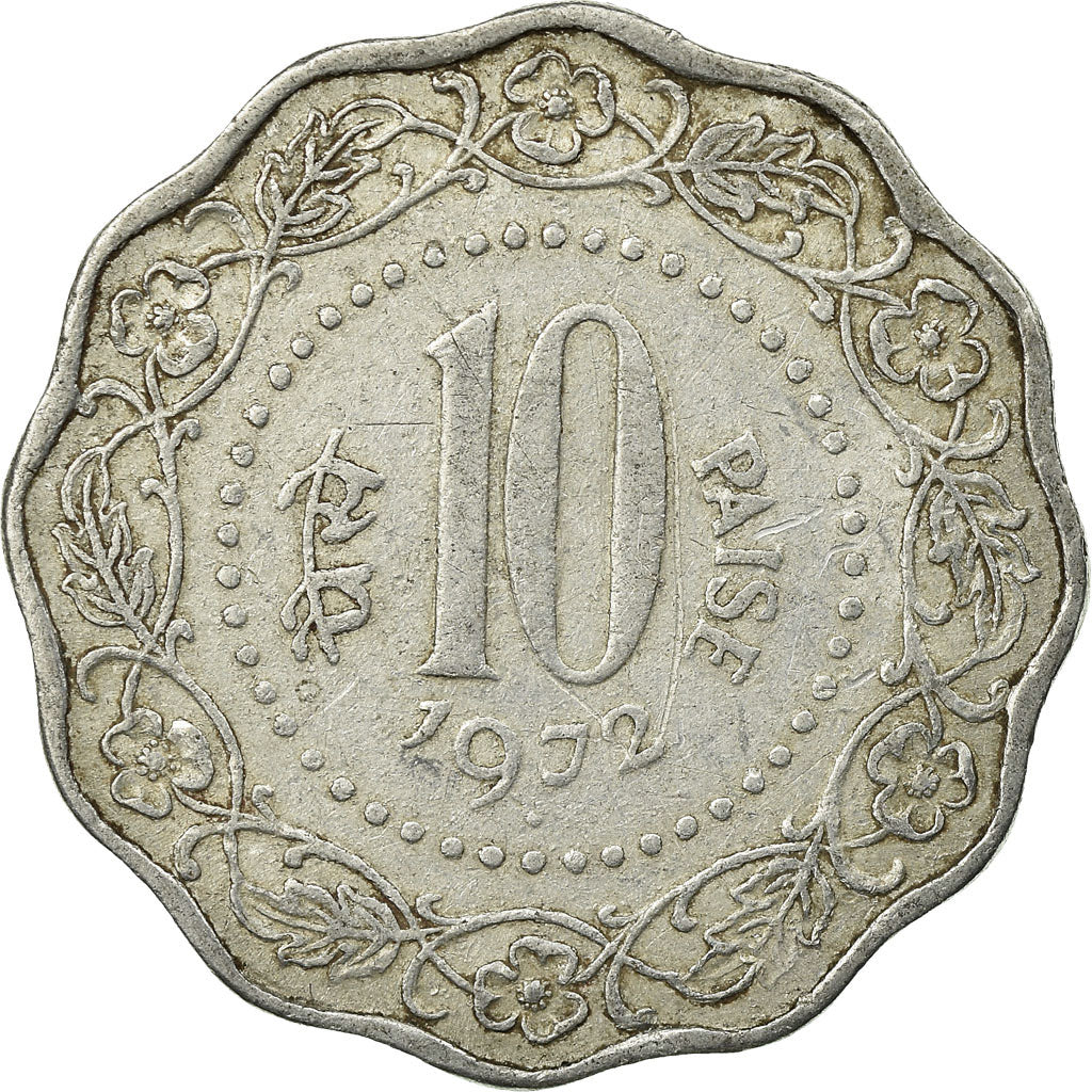 Monnaie, INDIA-REPUBLIC, 10 Paise, 1972, TB+, Aluminium, KM:27.1