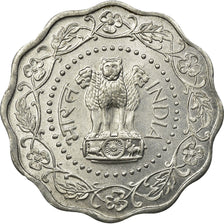 Coin, INDIA-REPUBLIC, 10 Paise, 1977, AU(55-58), Aluminum, KM:27.1
