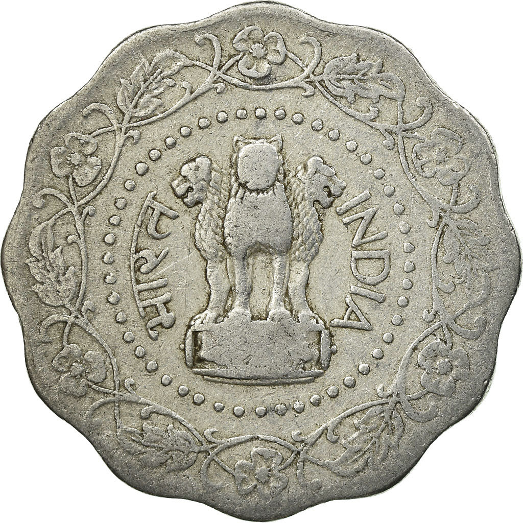 Coin, INDIA-REPUBLIC, 10 Paise, 1971, F(12-15), Aluminum, KM:27.1