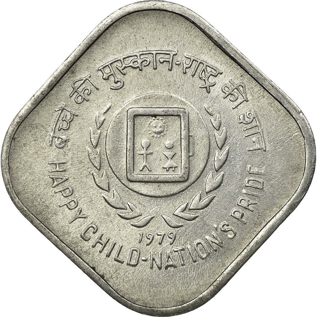 Monnaie, INDIA-REPUBLIC, 5 Paise, 1979, TTB, Aluminium, KM:22