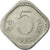 Coin, INDIA-REPUBLIC, 5 Paise, 1972, Hyderabad, EF(40-45), Aluminum, KM:18.4