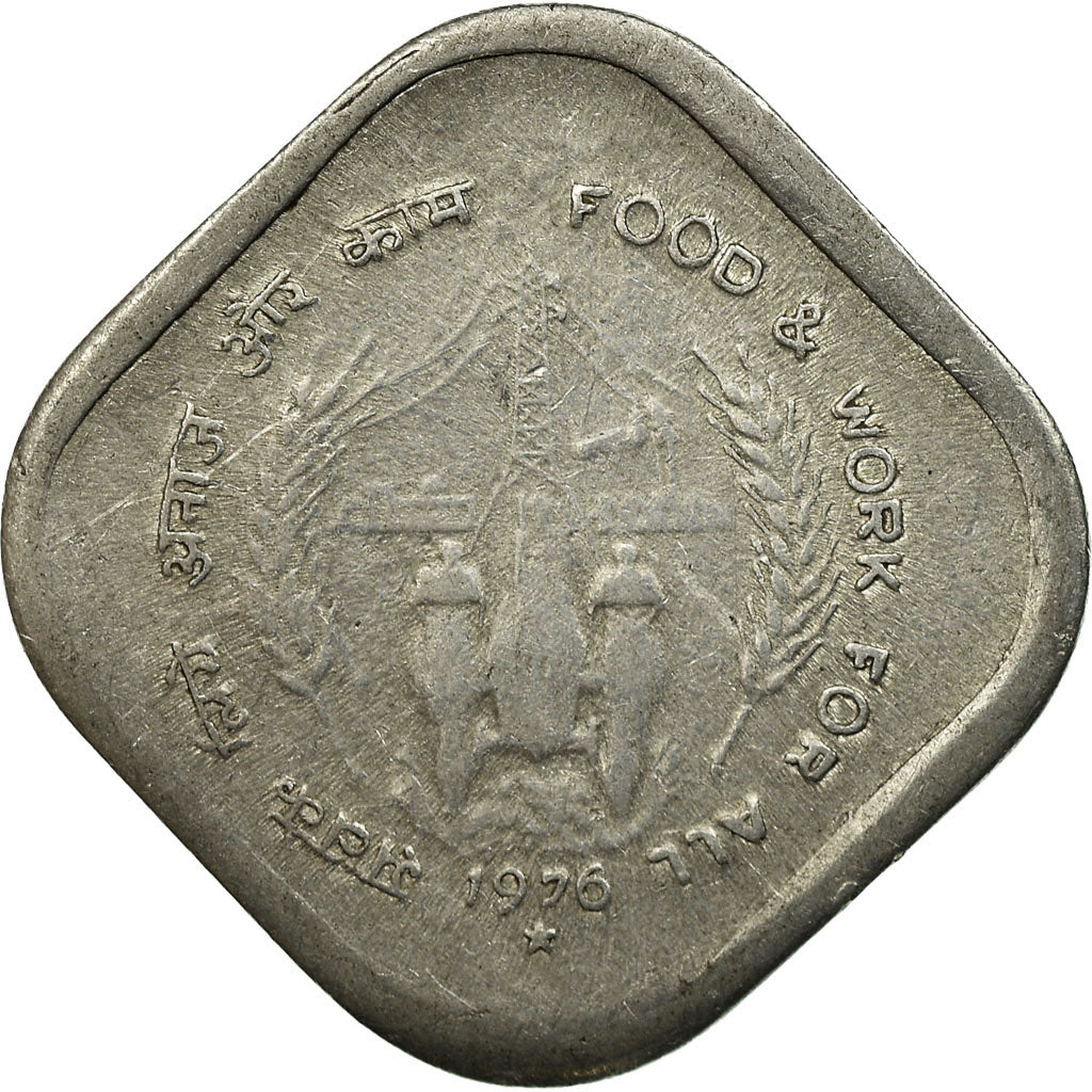 Monnaie, INDIA-REPUBLIC, 5 Paise, 1976, TB, Aluminium, KM:19