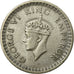 Coin, INDIA-BRITISH, George VI, 1/2 Rupee, 1942, EF(40-45), Silver, KM:552