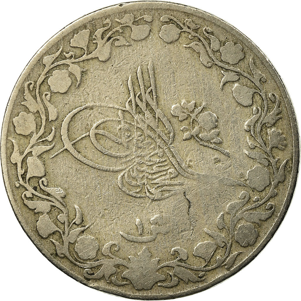 Coin, Egypt, Muhammad V, Qirsh, 1913/AH1327, Misr, EF(40-45), Copper-nickel