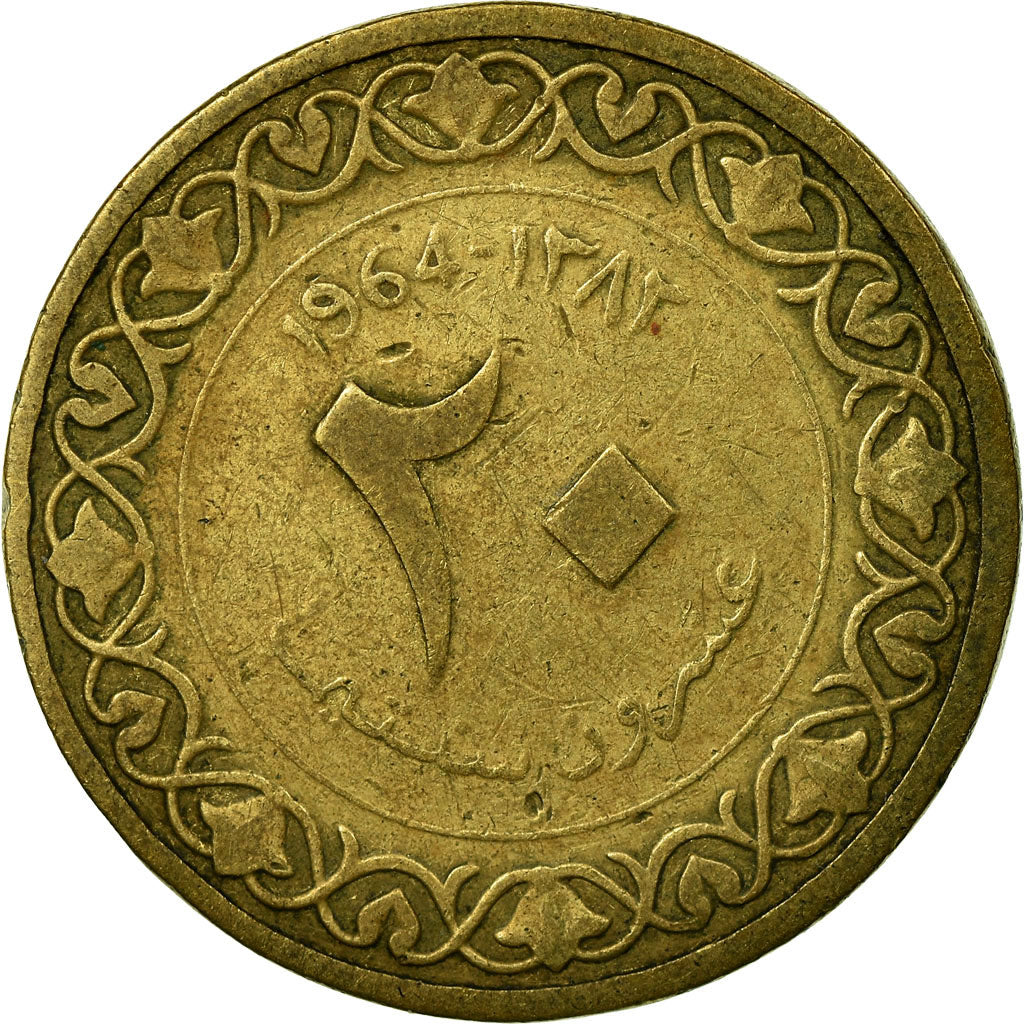 Münze, Algeria, 20 Centimes, 1964/AH1383, Paris, S, Aluminum-Bronze, KM:98