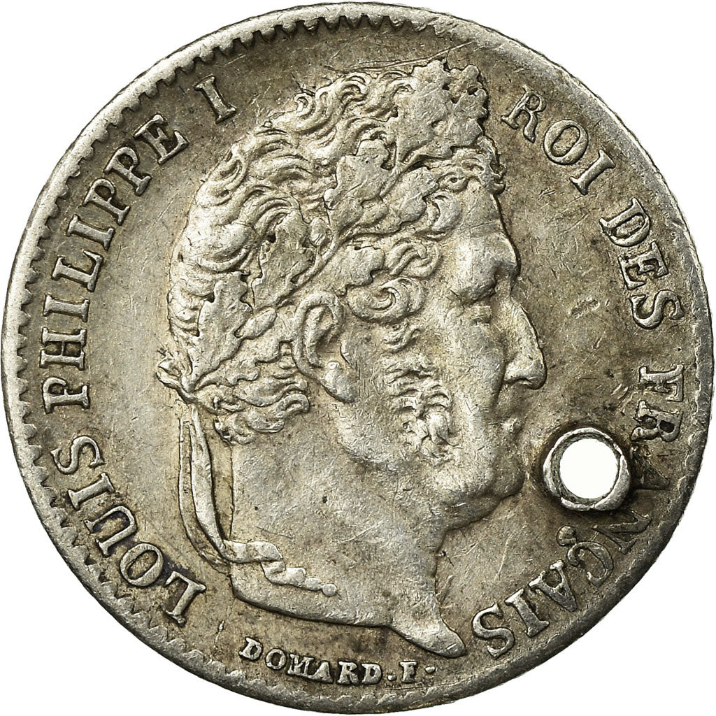 Coin, France, Louis-Philippe, 1/4 Franc, 1841, Paris, EF(40-45), Silver