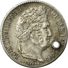 Coin, France, Louis-Philippe, 1/4 Franc, 1841, Paris, EF(40-45), Silver