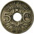 Moneda, Francia, Lindauer, 5 Centimes, 1927, Paris, BC+, Cobre - níquel