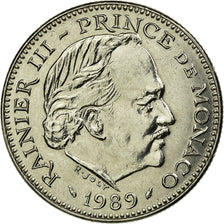 Coin, Monaco, Rainier III, 5 Francs, 1989, EF(40-45), Copper-nickel, KM:150