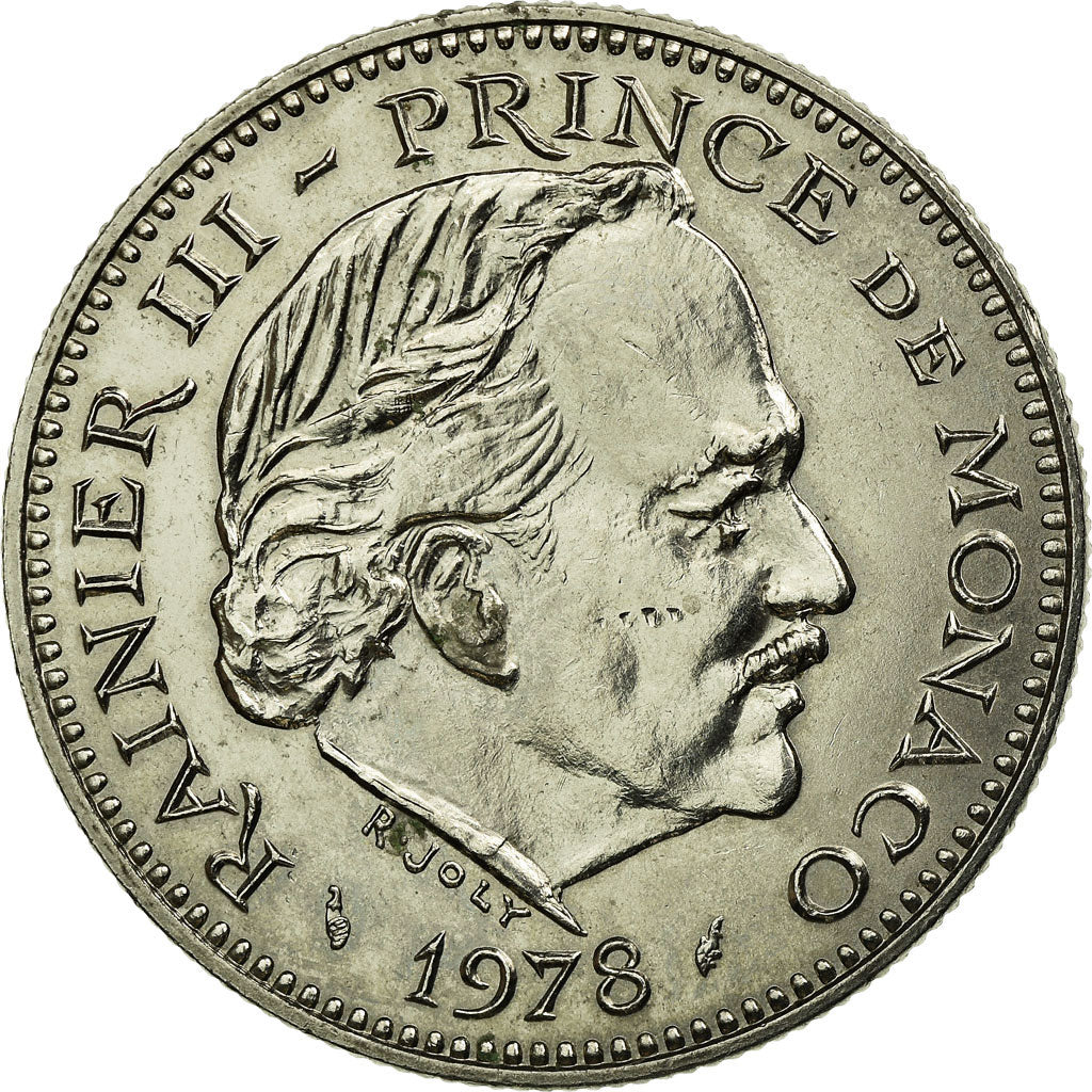 Coin, Monaco, Rainier III, 5 Francs, 1978, EF(40-45), Copper-nickel, KM:150
